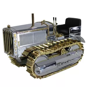 DM 1/16 Cat Twenty Tractor 100th Anniversary Chrome Gold Diecast Model 85760 - Picture 1 of 6