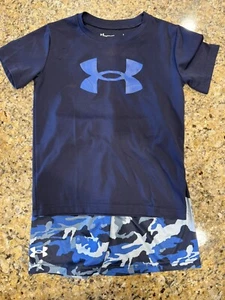 Under Armour Boys 2-piece shorts set Blue Youth Size 7 - Picture 1 of 9