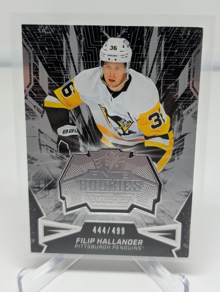 2022-23 SPx Filip Hallander #F-27 Finite Rookies /499 Pittsburgh Penguins - Image 1 of 2