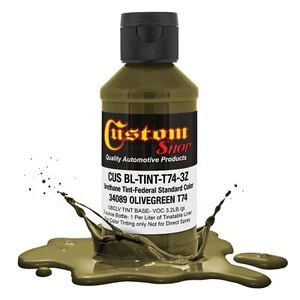 3 Ounce Olive Green Federal Color #34089 Urethane Tint Bed Liner Coatings - Picture 1 of 5