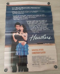Heathers 1989 Original One Sheet Movie Poster Australia Vintage - Picture 1 of 2