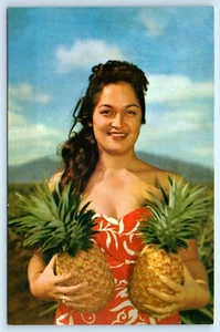 POSTAL Luscious Dole Pineapples Hawaii Crop - Imagen 1 de 2