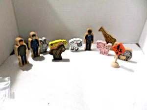 Pretend Play Wooden Figure/ Animal Blocks - Picture 1 of 7
