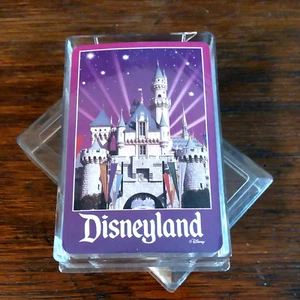 Vintage Sealed DISNEYLAND SLEEPING BEAUTY CASTLE Playing Cards in Case 2 Jokers - Picture 1 of 3