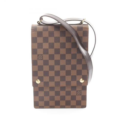 LOUIS VUITTON（LV） Borsa a tracolla Louis Vuitton Portobello N45271 Damier pelle Ebene usata