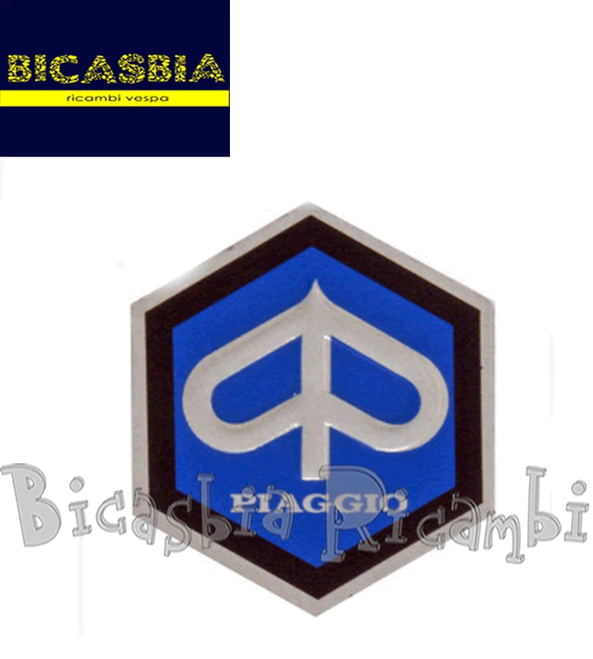 3453 - SCUDETTO ESAGONALE PICCOLO COPRISTERZO VESPA 125 PRIMAVERA GT GTR