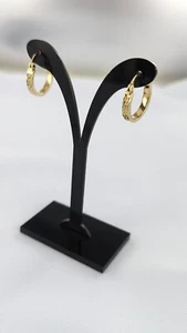 Creolen Kreolen - Ohrringe - Gold 585 / 14 K - Neu - 1,7 cm - 3 mm - Geschenkbox - Bild 1 von 6