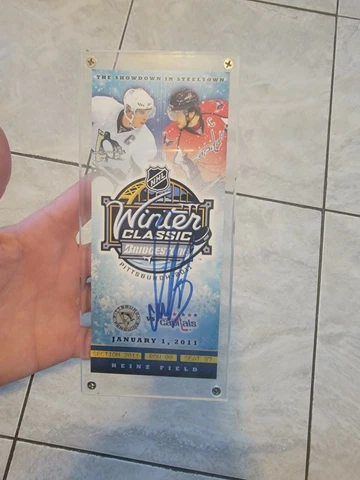 2011 Winter Classic commemorative ticket, Ovechkin authentic autograph Cover