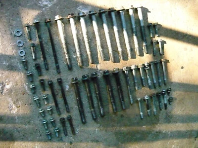 1985 Honda VF700 F Interceptor OEM Engine Crankcase Bolts Hardware 90014-MB0-010 - Image 1 of 4