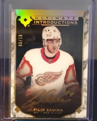 2019-20 UD Ultimate Collection FILIP ZADINA Auto #USM-FZ Signature 06/10 💎💎💎 - Image 1 of 2