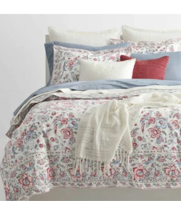 Ralph Lauren Lucie Floral Cream Multi Full/Queen Duvet Cover Shams Sheet Set 9pc - Image 1 of 4