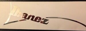 Ibanez chrome guitar neck decal, logo, Sticker, 5.5 inches