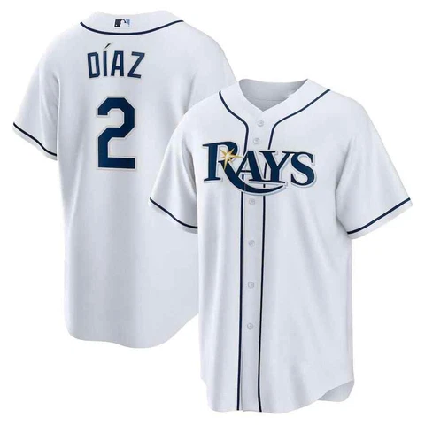 Yandy Díaz #2 Baseball Jersey Fan Made Printed White S-5XL Cover