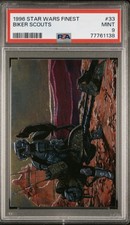 1996 Topps Star Wars Finest Refractor #33 Biker Scouts PSA 9 MINT