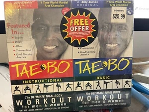 Tae Bo Fitness Workout 2 Pack VHS 1998 Tape Set Basic and Instructional Videos - Picture 1 of 2