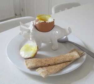 House of Disaster White origami dinosaur egg cup - Picture 1 of 3