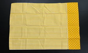 Vintage gelb gepunktet Kissenbezug Standard 50/50 Burlington Retro Mod Bettwäsche NEU - Bild 1 von 7