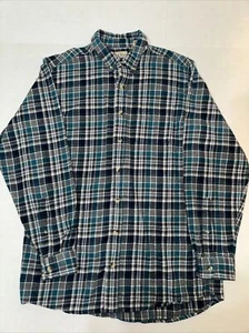 Red Head Flannel Shirt Men’s Size LT Long Sleeve Button Down Plaid 100% Cotton - Picture 1 of 7