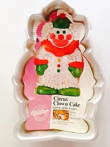  Wilton 1986 Circus Clown Figur Kuchenform Vintage Sammlerstück  - Bild 1 von 1