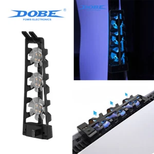 For PS5 PlayStation 5 Console Host 3*Cooling Fan Set External Cooler Game Black - Picture 1 of 9