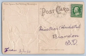 Postal Corson South Dakota Minnehaha Co 1910 Tipo 2/1 Doane Cancelar DPO 1908-93 - Imagen 1 de 3