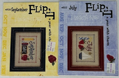 Lizzie Kate Punto de Cruz Bordado Aguja Punto Lote de 2 SOLO GRÁFICO/DIJE Foto 1 de 4