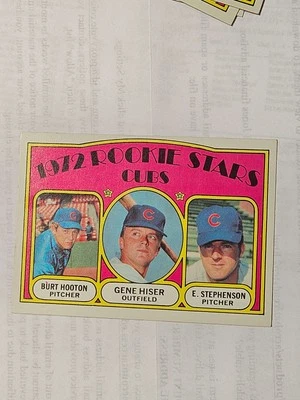 1972 Topps #61 Chicago Cubs Burt Hooton Rookies Near Mint or better Card scanned - Image 1 of 2