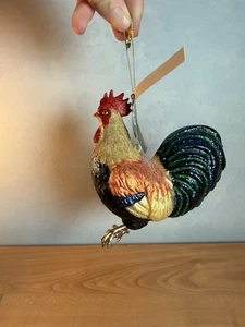 Robert Stanley Hahn Huhn Glas Weihnachten Weihnachtsbaumschmuck mit Etikett (Reiß) - Bild 1 von 9