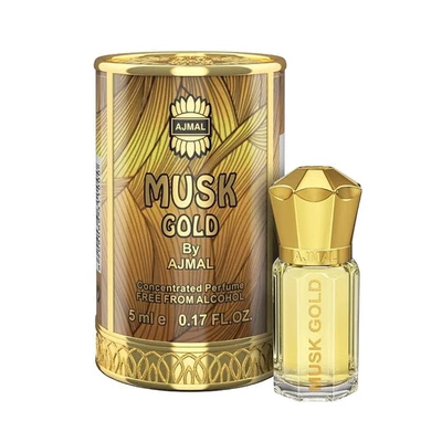 Ajmal Musk Gold Attar - 5ml Concentrated Perfume Oil for Unisex Use - Image 1 of 4