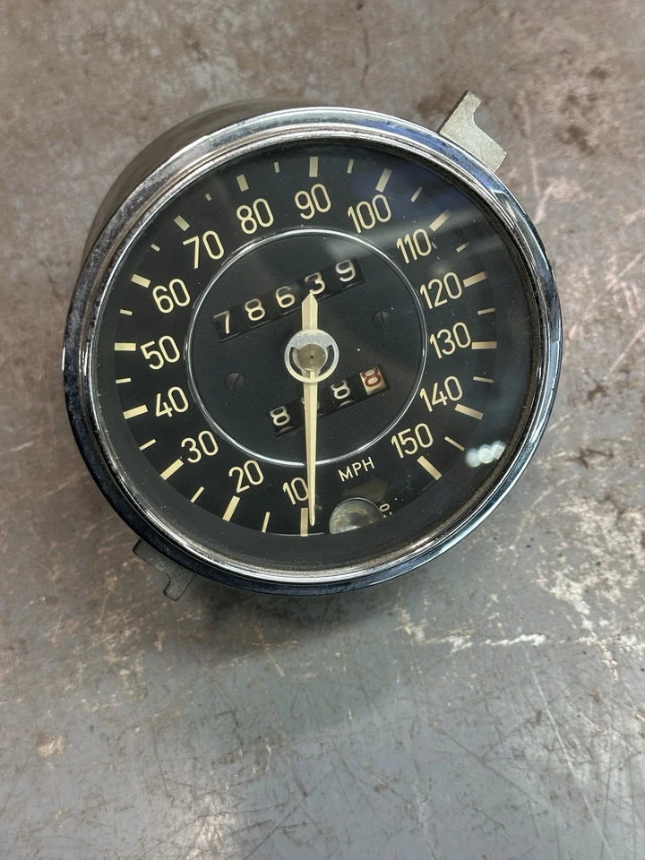 Velocímetro BMW E9 3.0CS 3.0CSi 3.0CSL 150 mph OEM GENUINO TURBO ALPINA CUPÉ Foto 1 de 4