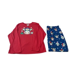 Munki Munki Star Wars The Mandalorian Baby Yoda Grogu Pajama Set XXL Holiday - Picture 1 of 9