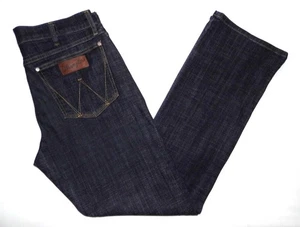 WRANGLER Men's Retro Slim Fit Bootcut Jeans 32"W X 32"L Dark Blue Denim 77MWZDX - Picture 1 of 6