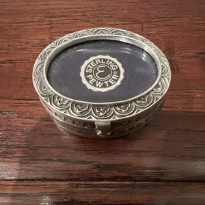 VINTAGE AMERICAN STERLING PEWTER BX11 - 1991 TRINKET BOX - Picture 1 of 8
