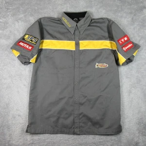 Skidoo Shirt Mens Size Small Gray Mechanics BRP Shop Garage Short Sleeve Button - Picture 1 of 12