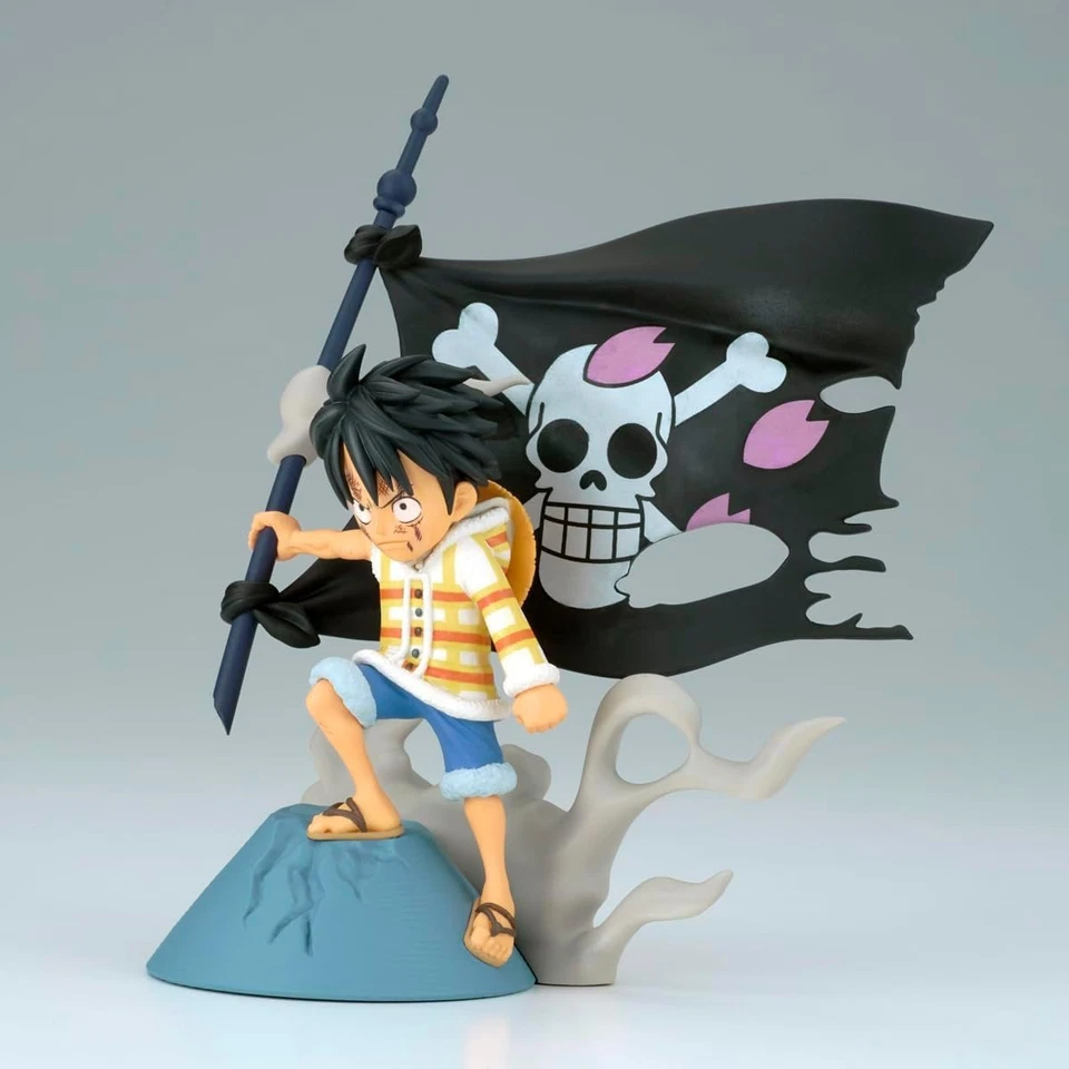 Luffy Log Stories Figure Statue 8cm one piece Wcf Original BANPRESTO BANDAI