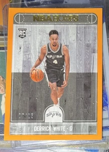 2017-18 HOOPS ORANGE # /25 DERRICK WHITE #279 RC ROOKIE - Picture 1 of 1