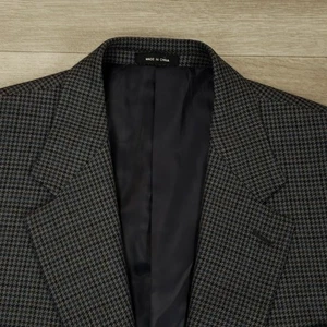 Lauren Ralph Lauren Sport Coat Men's Size 42L Wool Houndstooth Plaid Two Button - Picture 1 of 16