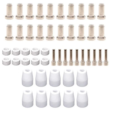 50pcs Plasma Electrode Nozzle Swirl Ring Shield Cup for PCM 500i PT31XL Torch - Image 1 of 4