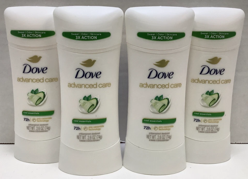 Dove Advanced Care Antiperspirant Deodorant Stick Cool Essentials 2.6oz (6 Pack)