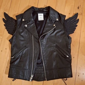Adidas Jeremy Scott Leather Wings Jacket Lederjacke Biker Jacke Flügel O21147 - Bild 1 von 6
