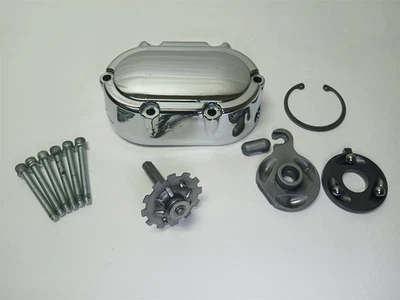 Harley-Davidson Electra Glide 1999 transmisión cubierta lateral y rampa de embrague cromada Foto 1 de 4