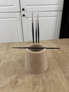 3D Printed Miniatures Paint Brush Holder Cleaning Pot | Tabletop Gaming Art Tool - Picture 1 of 9