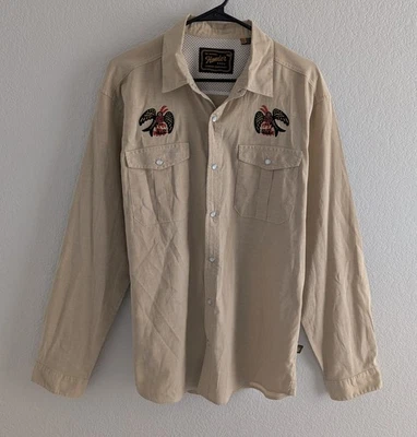 Howler Brother Gaucho Snapshirt Men's Size Large Frigate Tan Long Sleeve Shirt - Image 1 of 4