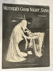 Partituras de gran formato Mothers Good Night Song 1916 - Imagen 1 de 8