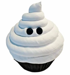DEZICAKES Cupcake falso Halloween Comida artificial Cupcake fantasma - Imagen 1 de 7