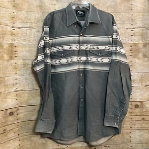 Roper Border Gr. XL Cowboy Western Hemd grün Southwest Langarm Knopfleiste - Bild 1 von 11
