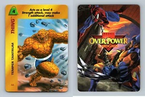 Thing - Temper Tantrum - Marvel Overpower 1995 Fleer Special CCG Card - Picture 1 of 1