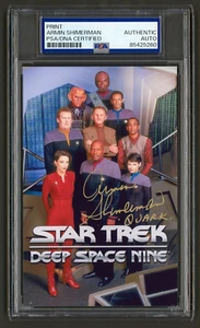 Armin Shimerman Signed Photo (PSA) Inscribed "Quark" Star Trek Deep Space Nine - Picture 1 of 2