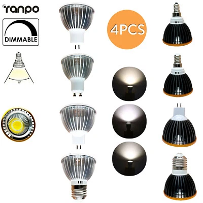 4X 10W Dimmable Led Spotlight Bulb Gu10 Daylight Mr16 B22 For Living Room E27 - Image 1 of 4