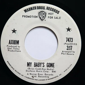 AXIOM - MY BABY'S GONE / HOLD THE PHONE - ROCK 45 *PROMO* - Imagen 1 de 2